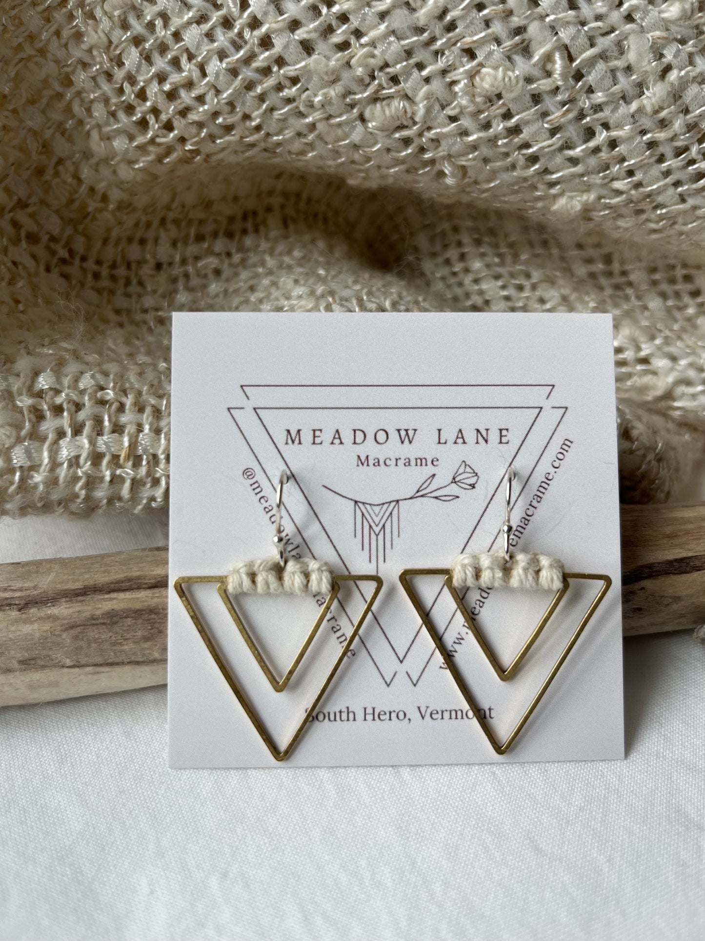 Brass & Hemp Earrings Collection