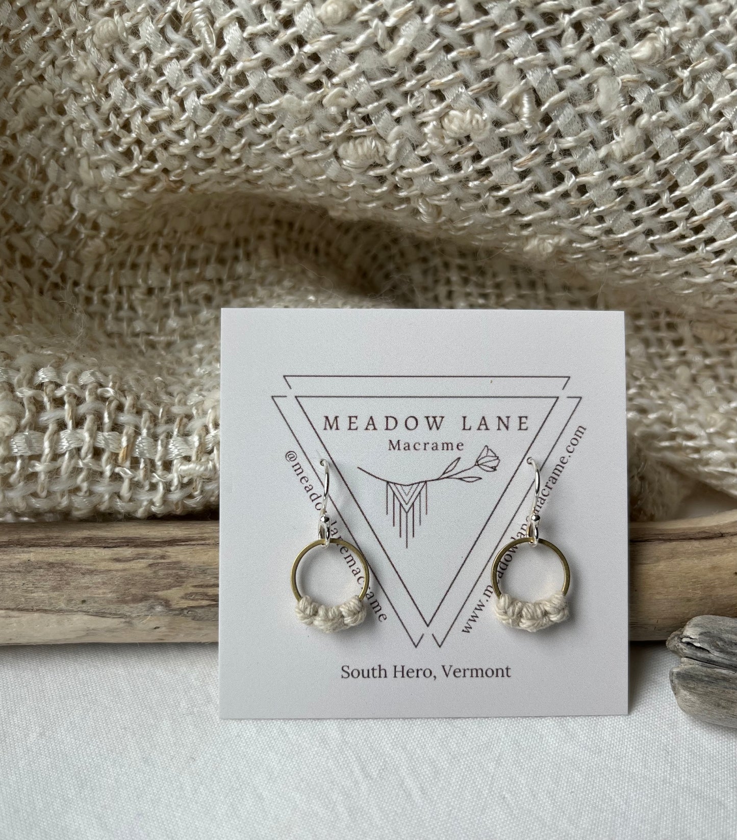 Summer Whites Collection - Mini Circle Earrings
