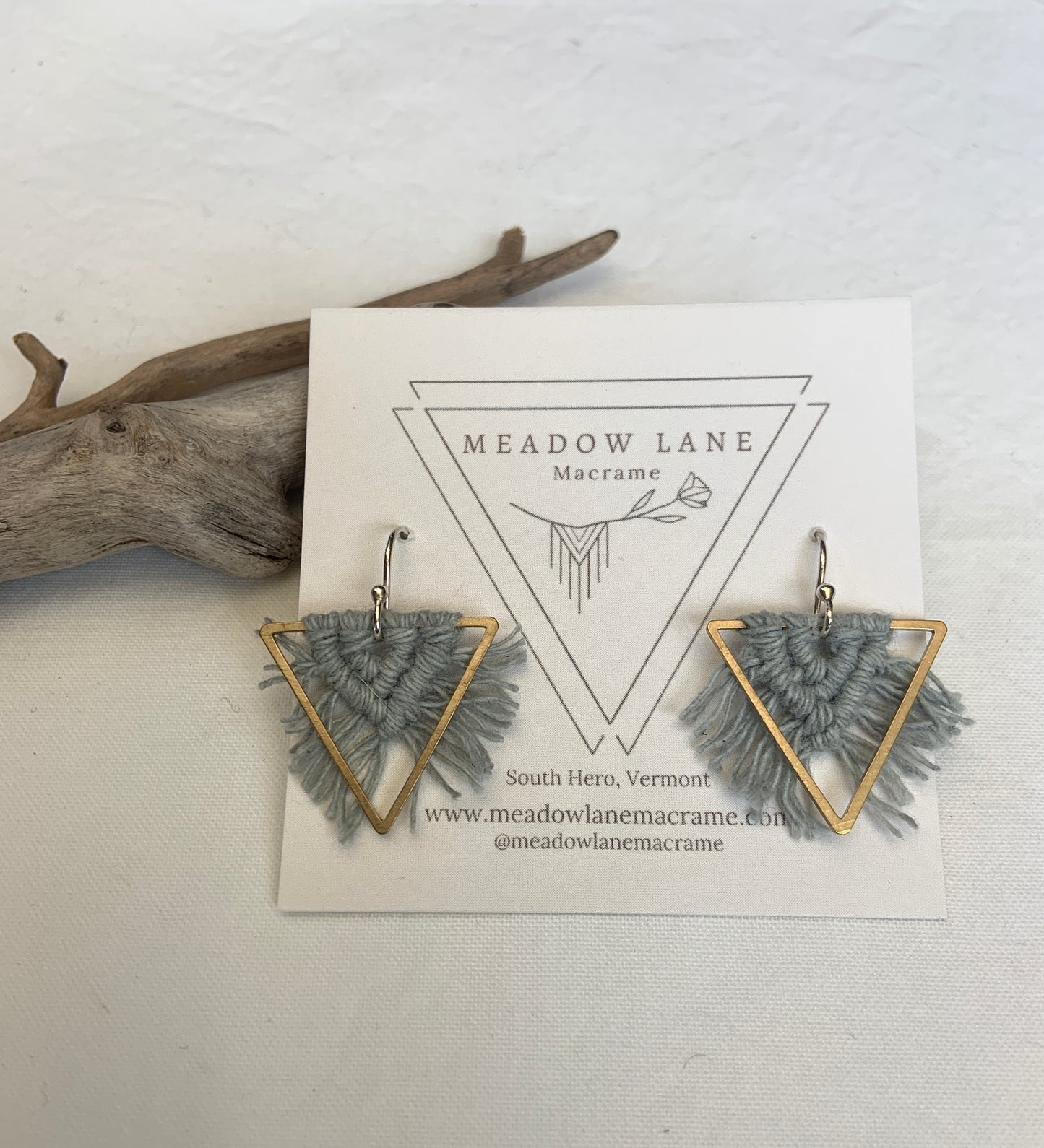 Small Triangle Earrings