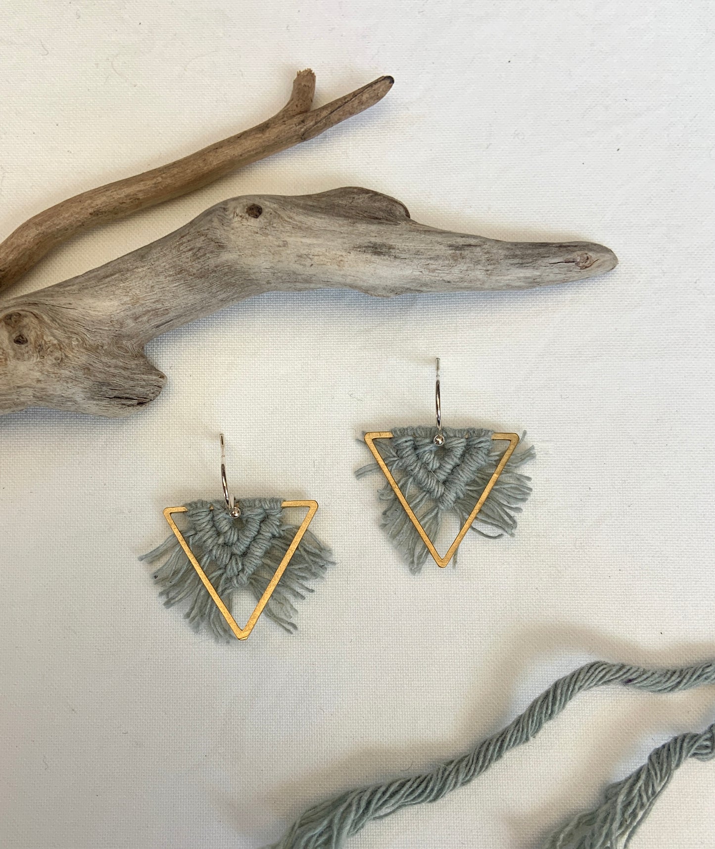 Small Triangle Earrings