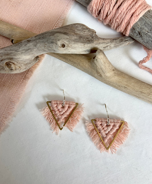 Small Triangle Earrings