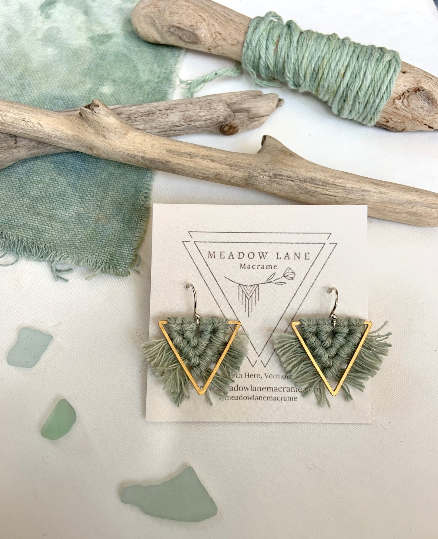 Small Triangle Earrings