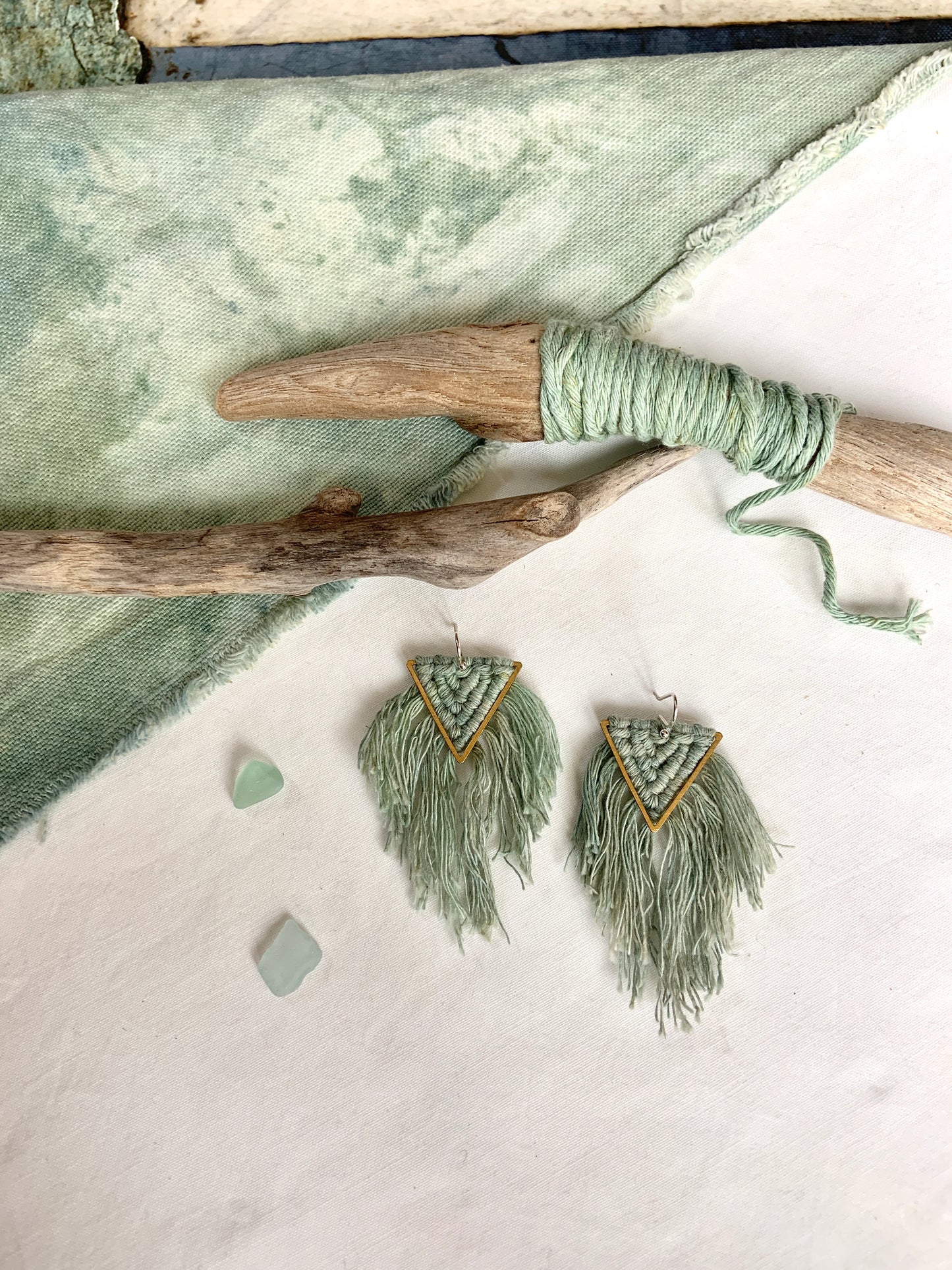 Longer Triangle Earrings