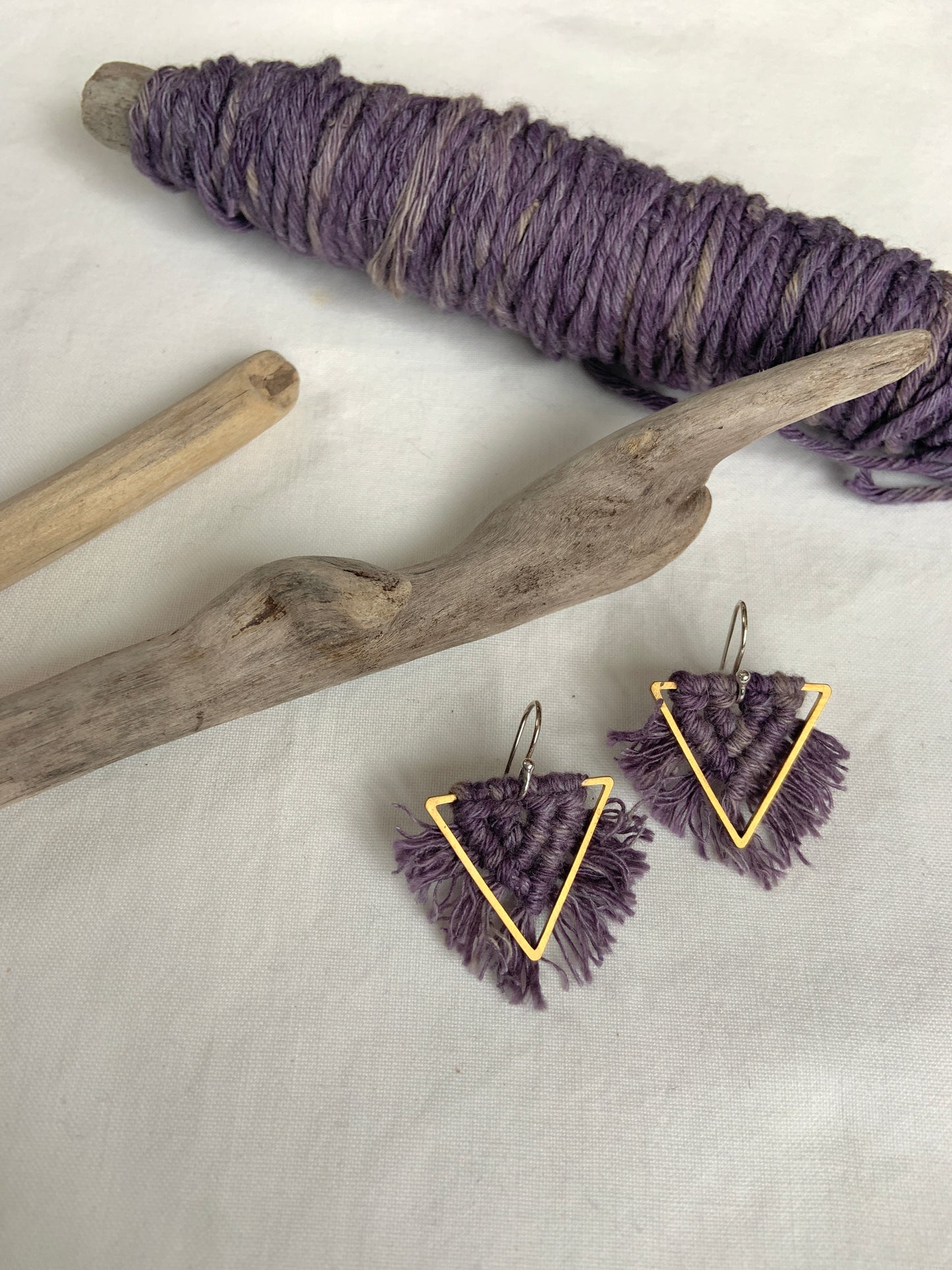 Small Triangle Earrings
