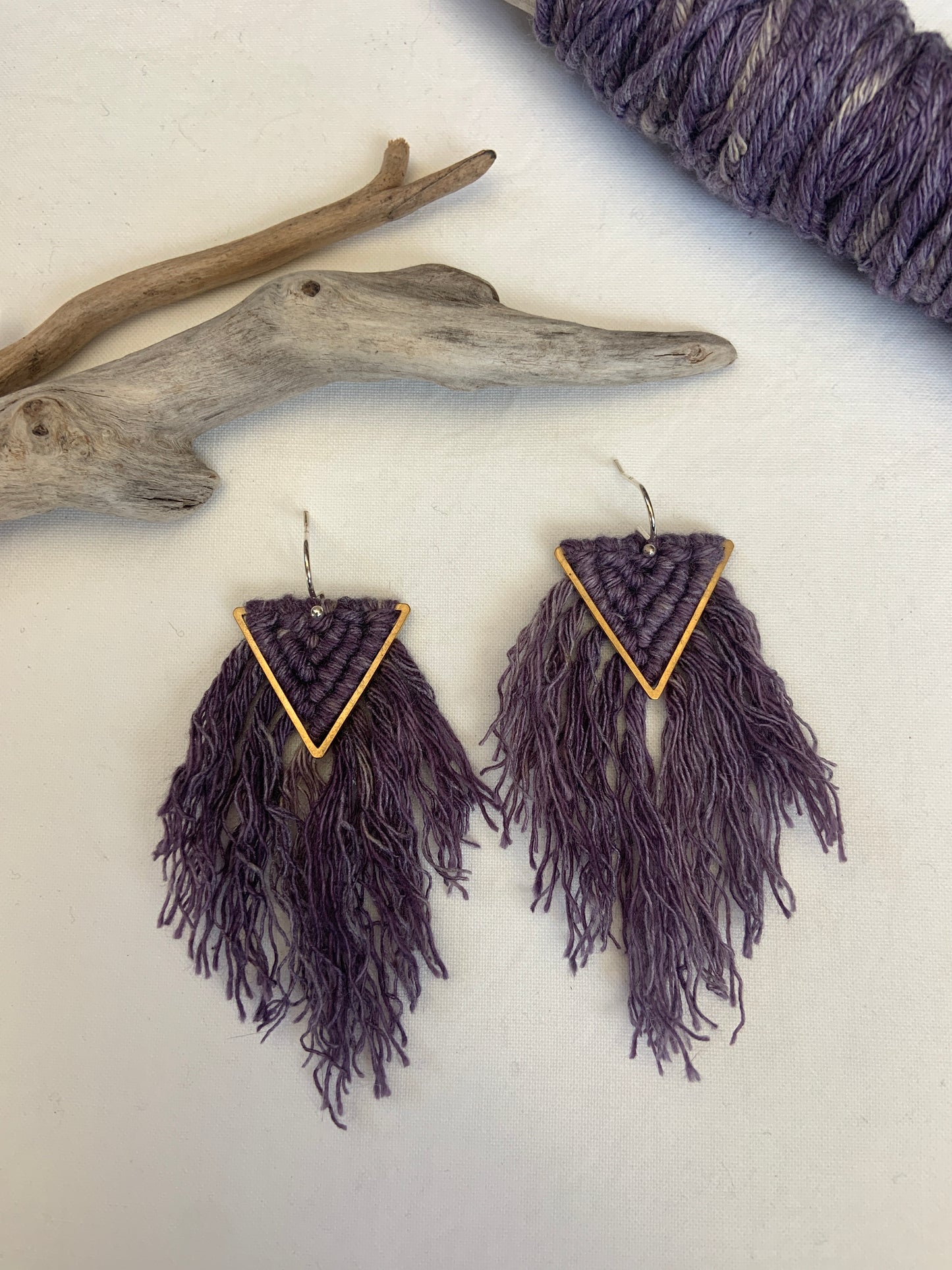 Longer Triangle Earrings