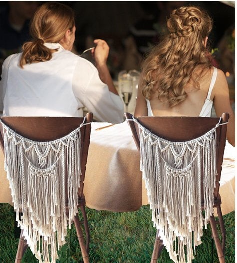 Wedding Chair Macrame Garland